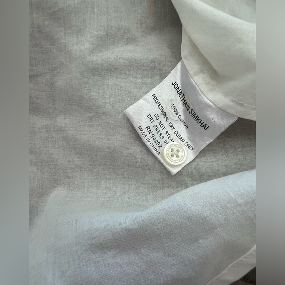 Jonathan Simkhai Short sleeve shirt in white - Picture 14 of 14